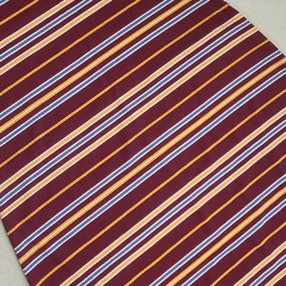 Maroon Striped Bodycon Dress - Picture 2 of 10